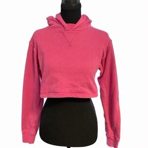 Lululemon Cropped Pink Hoodie, Size 0